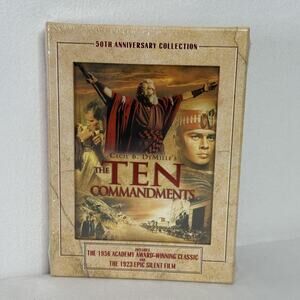 Ten Commandments 50th Anniversary Collection DVD 2-Film 1956 1923 Sealed NEW